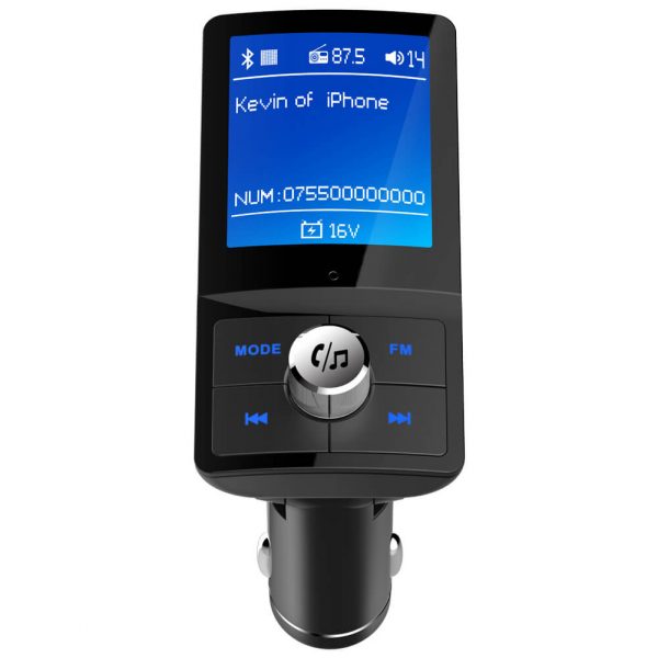 FM трансмитер с Bluetooth, зарядно за кола, MP3 плеер - BC45