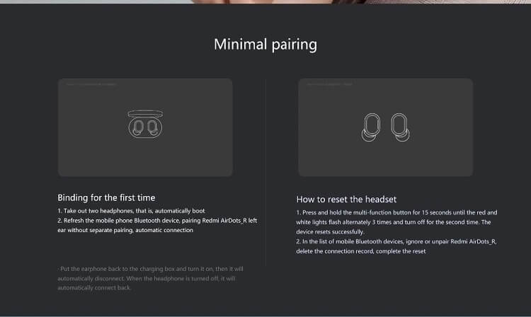 Безжични Bluetooth слушалки Xiaomi AirDots TWS