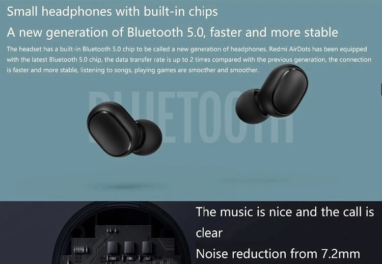 Безжични Bluetooth слушалки Xiaomi AirDots TWS